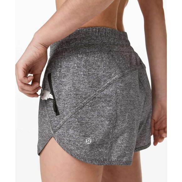 Lululemon Tracker Short V 4" Inseam Size 8 Heather Lux Gray Gym Running Shorts - Picture 2 of 11
